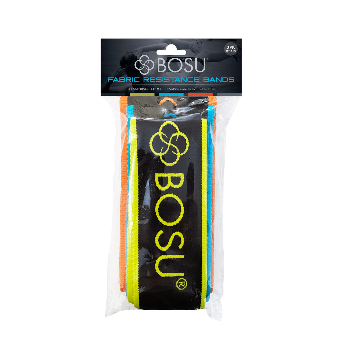 BOSU Fabric Resistance Bands (3 Pack) Bosu Bands and tubing 060330BOSUFabricResistanceBands3PK3D
