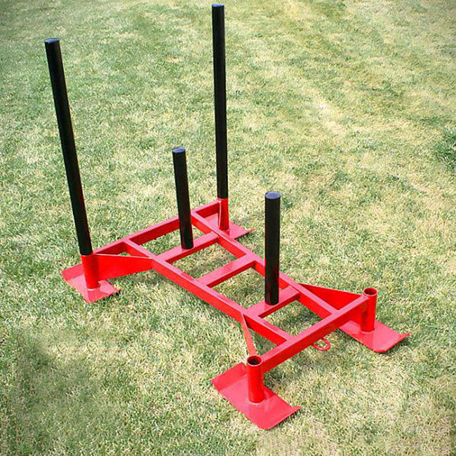 Professional Driving Power Sled Red XM Fitness Agility and Speed; jump ropes, climbing and battle ropes, ladders, sled, interval timer 3144-04_3_4