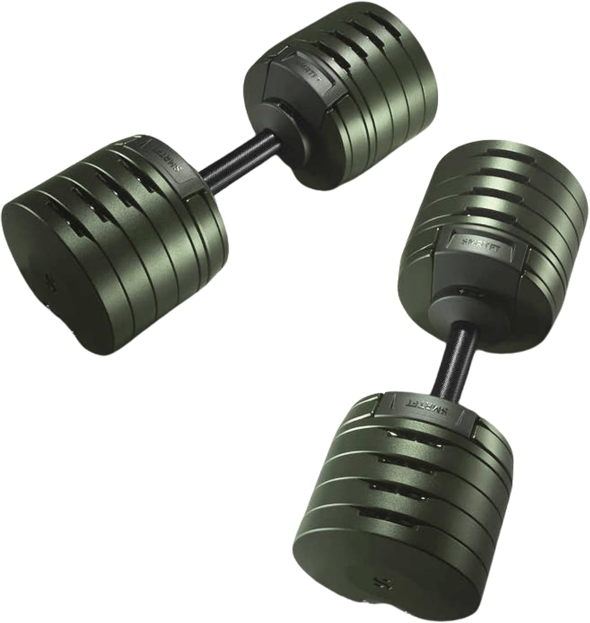SMRTFT NÜOBELL Adjustable Dumbbell 100lb Tactical Green SMRTFT Dumbbells 61fAovwjS2L._AC_SL1500