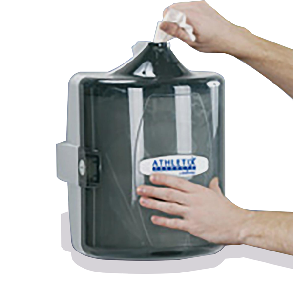 Athletix Wipes Wall mountable Center Pull Dispenser (Dispenser Only) T3 Athletix Miscellaneous, specialized equipment mats, ice shaker, wipes, lube-n-walk, chalk Athletix-Wall-Mounted-Dispenser-Kit