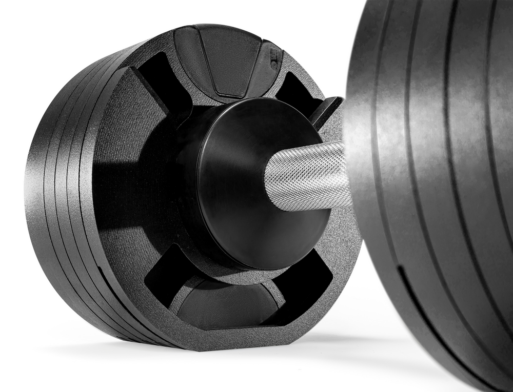 SMRTFT NÜOBELL 50lb Adjustable Dumbbell Set SMRTFT Variant(s) - Color BLACK_50_MBS5011_af867658-d839-4b07-831a-b05d42ae3bd1