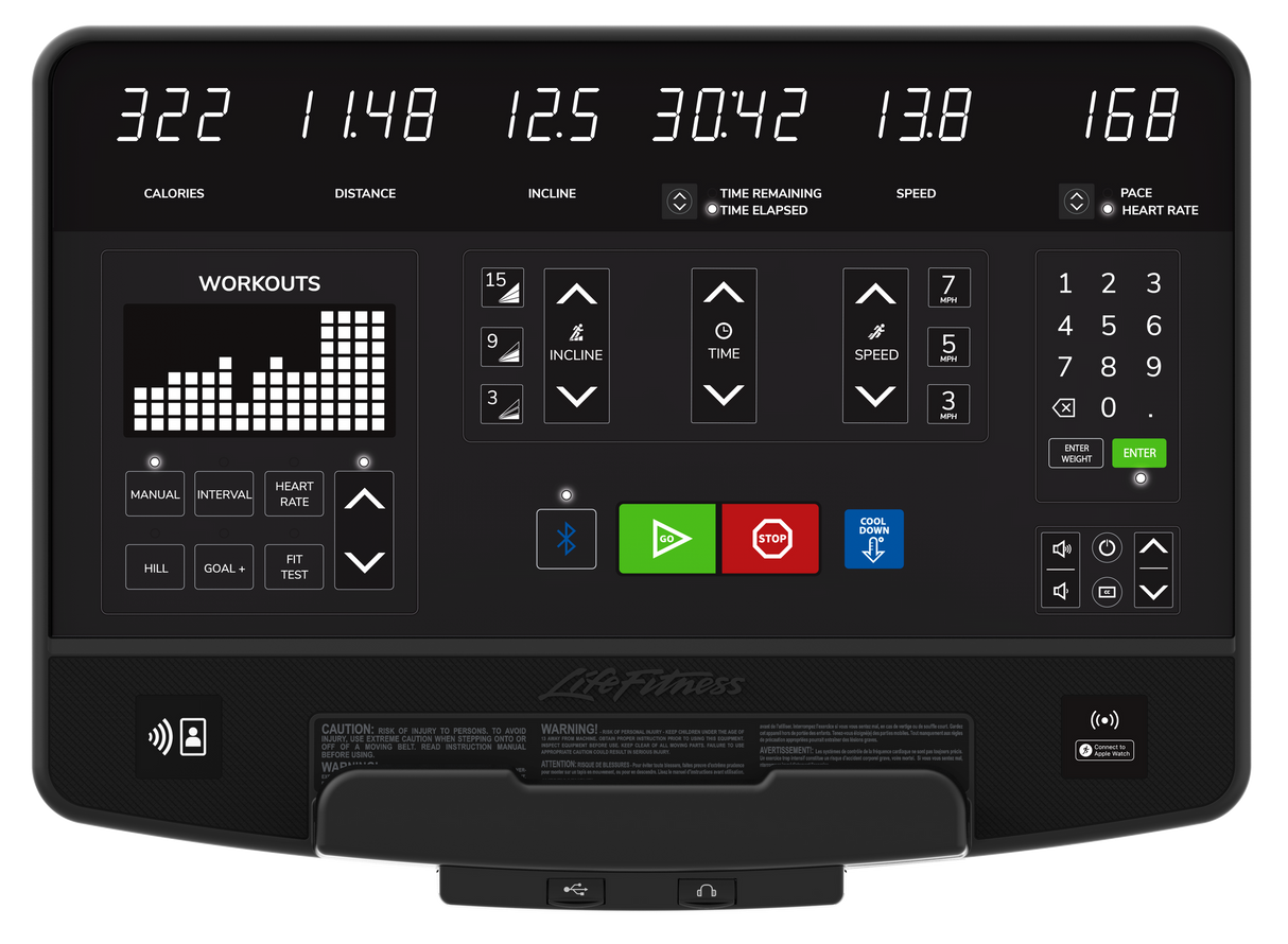 Life Fitness Club Plus Treadmill w/ SL Console, Black - Final Stock Life Fitness Treadmill; Residentail Commercial Frame over 350lbs CST-DSL-BLKLM_2_2048x2048_5f163dcc-1bfa-4964-aa1f-5e19bb8dbd7c