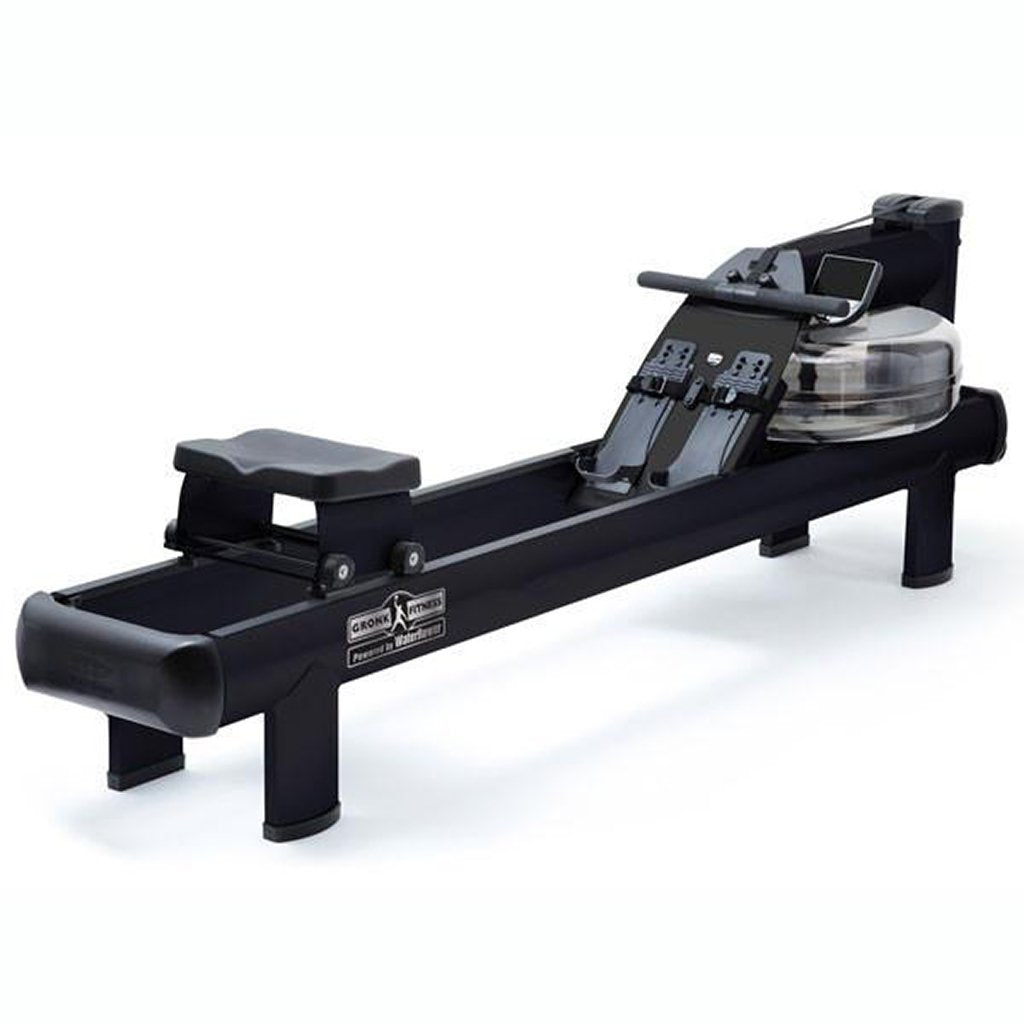WaterRower Gronk M1 HiRise Rowing Machine Black WaterRower Rowers, Cross-Row Gronk_Fitness_Angled-WaterRower_1024x1024_dbccc7cc-0c87-4680-8610-7c67833353b7