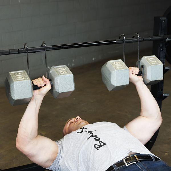 Dumbbell Hooks, Pair Body Solid Miscellaneous strength accessories, push up bars, chin up bars, trx, gym rings IMGL6878