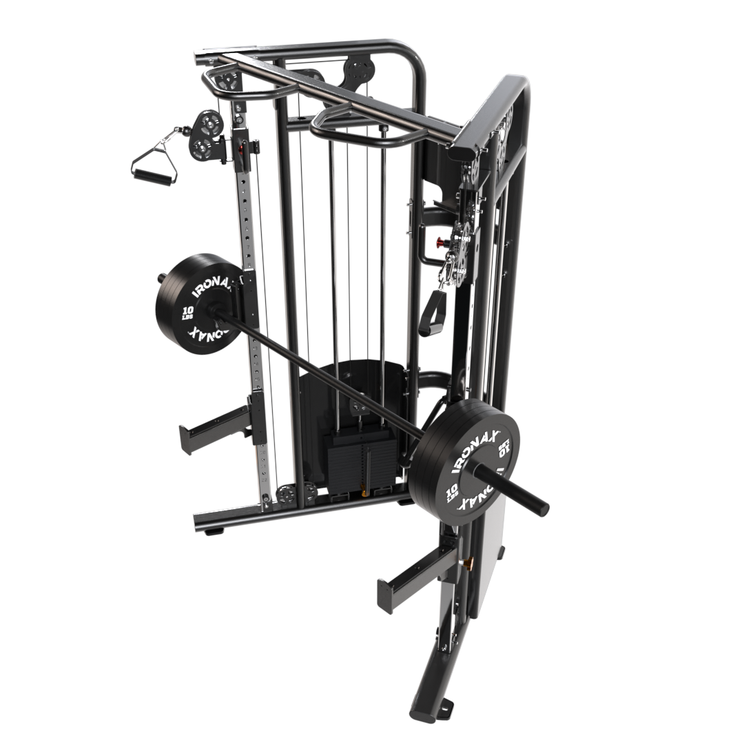 IRONAX XFT Half Rack Kit J-Hooks & Spotter Arms Ironax J-hooks, dip attachments, etc IRONAXFUNCTIONAL-18_1