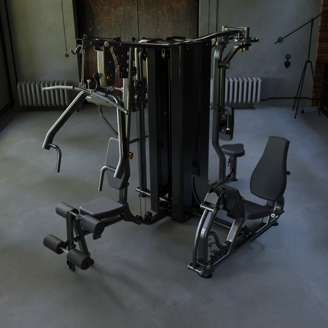 IRONAX X4S Four Station Multi-Gym Ironax Extreme Gyms EXM3000LPS, FSF3 IRONAXGYM8_539c459a-5e77-41d6-ad68-f08adf350376