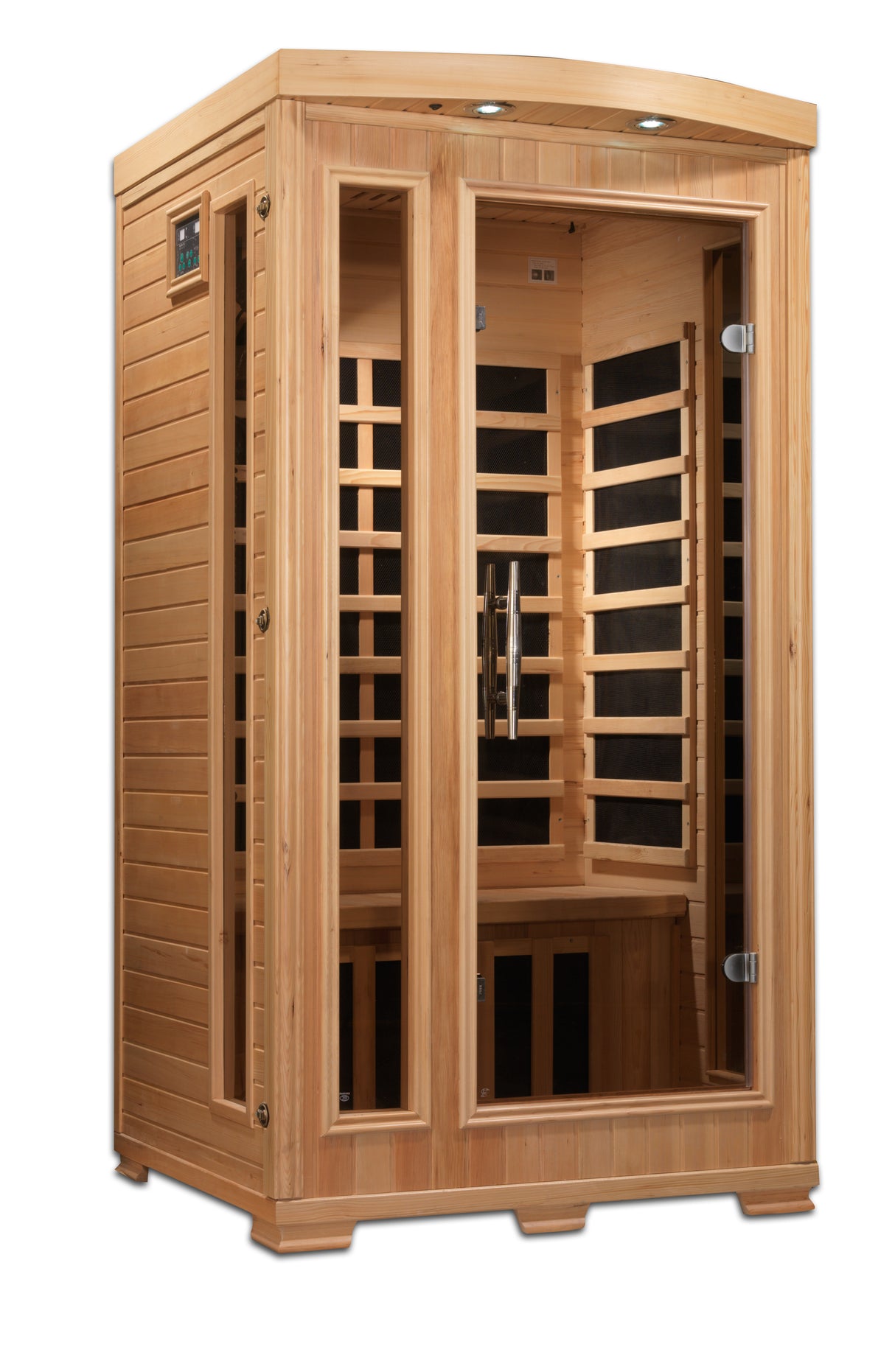 Pro 6 Madison 1-2 Per Near Zero EMF FAR Infrared Sauna Golden Designs Home P6-H106-01_1