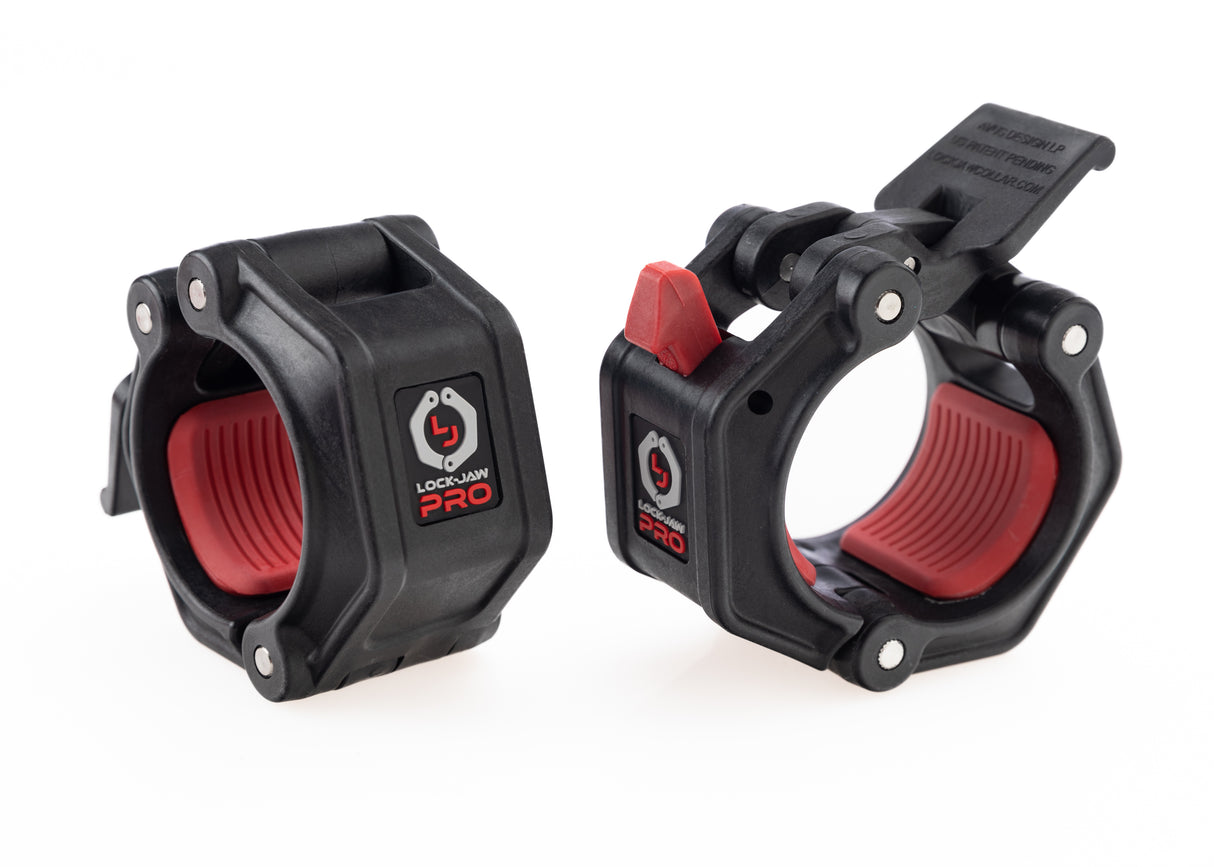 Lock-Jaw Pro 2 Collars Lock Jaw Lifting bar attachments (eg landmine, row handles, chains, collars, sleeves, barbell pad, manta ray) PR2-BLK_1