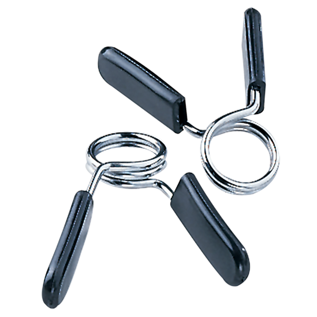 Body Solid 1 inch Spring Collars Body Solid Lifting bar attachments (eg landmine, row handles, chains, collars, sleeves, barbell pad, manta ray) RC0616_HERO