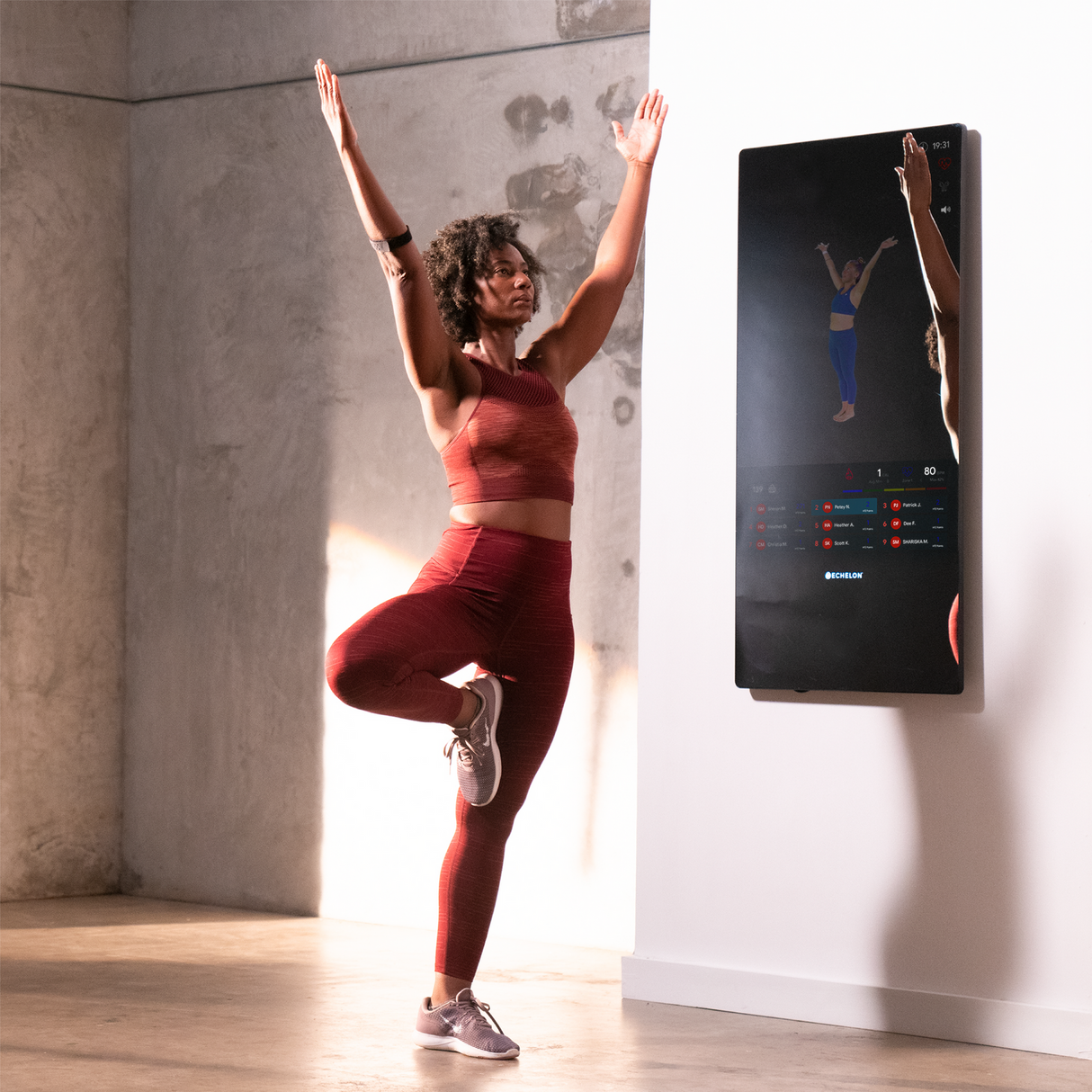 Echelon Reflect 50 Inch Touchscreen Smart Mirror - Final Stock Echelon Modular; preacher curl, vkr, ab, roman chair Rectangle28_c2cffeb6-352e-4bac-b71b-6ad87abb95ac
