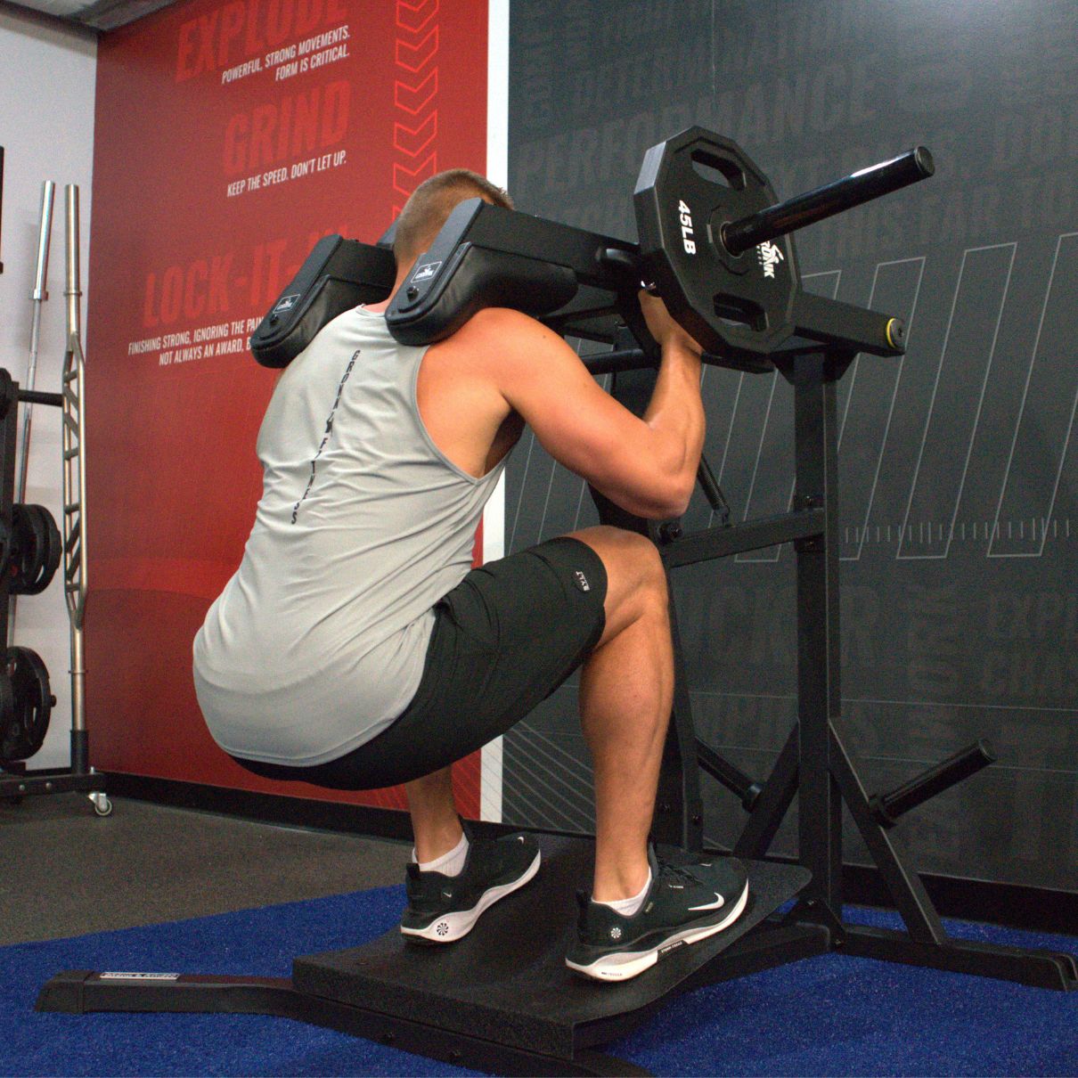 Gronk Fitness Plate Loaded Leverage Squat / Calf - Final Stock Gronk Fitness Products Selectorized, single stack, MTS, Hammer, assembled RobGronkLeverageSquatProductPic2_1800x1800_44b1a0cc-2f95-460b-b0ad-5bdf9f071667