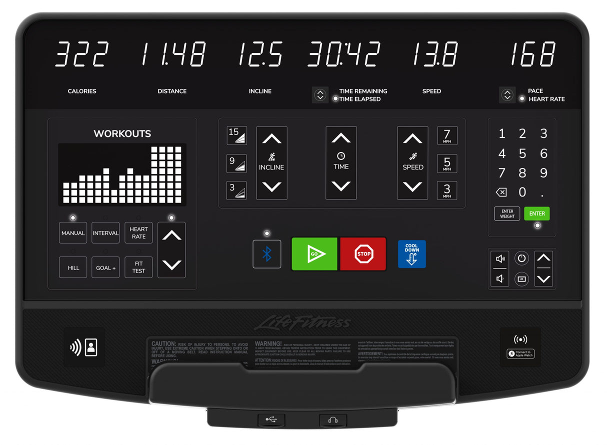 Life Fitness Aspire Commercial Treadmill with SL Console Life Fitness Treadmill, Advanced Commercial over 350lbs SL-CONSOLE-HEAD-ON-TREADMILL-apple-update_mr-1-scaled