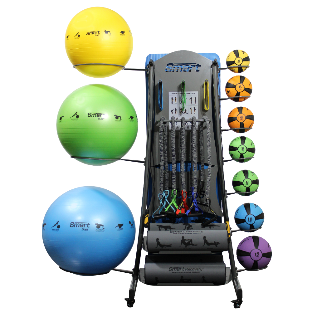 Smart Elite Self-Guided Commercial Package Prism Dumbell racks, power block stand, plate and bar storage, kettlebell racks, ball racks Smart-Elite-Self-Guided-Commercial-Package-1