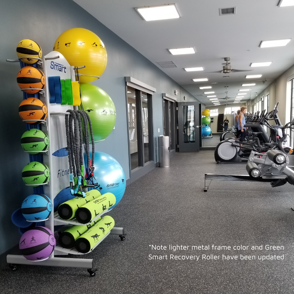 Smart Elite Self-Guided Commercial Package Prism Dumbell racks, power block stand, plate and bar storage, kettlebell racks, ball racks Smart-Elite-Self-Guided-Commercial-Package-4