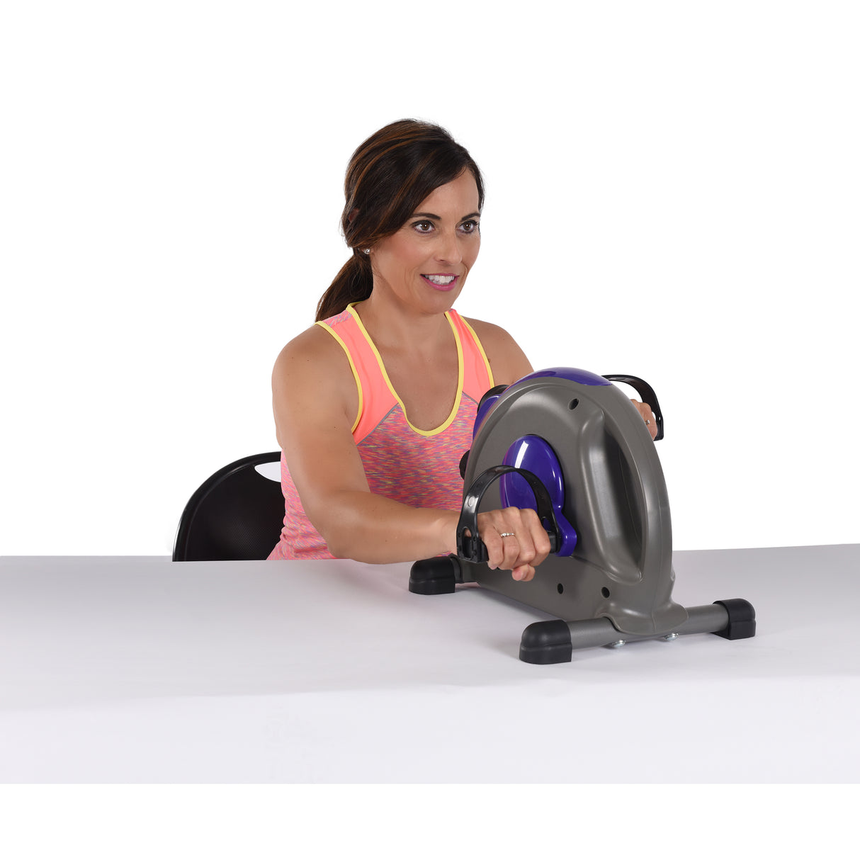 Stamina Mini Exercise Bike with Smooth pedal System, Purple Stamina Aerobics; aerobic step, HR straps WEB2HGH15-0142.3