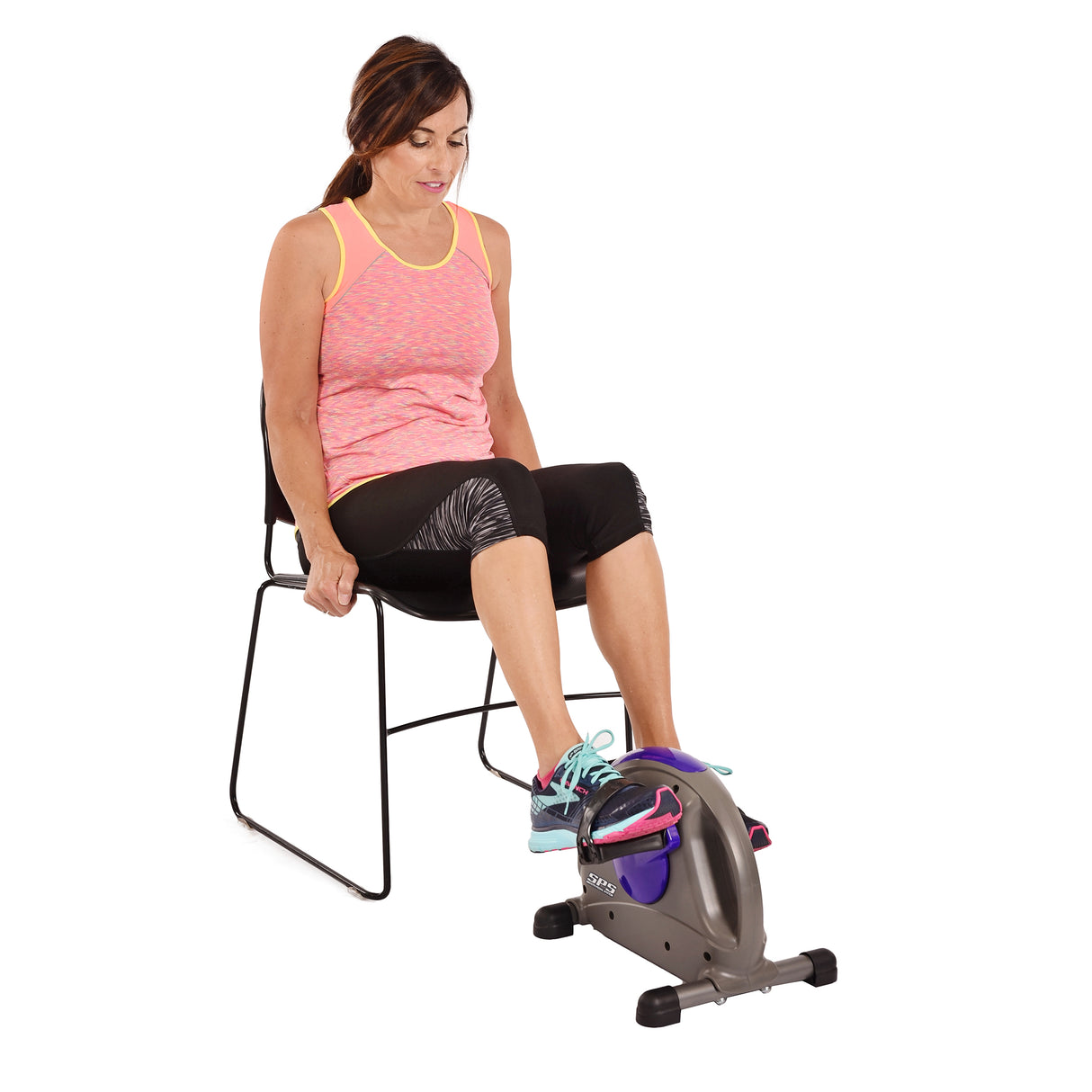 Stamina Mini Exercise Bike with Smooth pedal System, Purple Stamina Aerobics; aerobic step, HR straps WEB2HGH15-0142.4