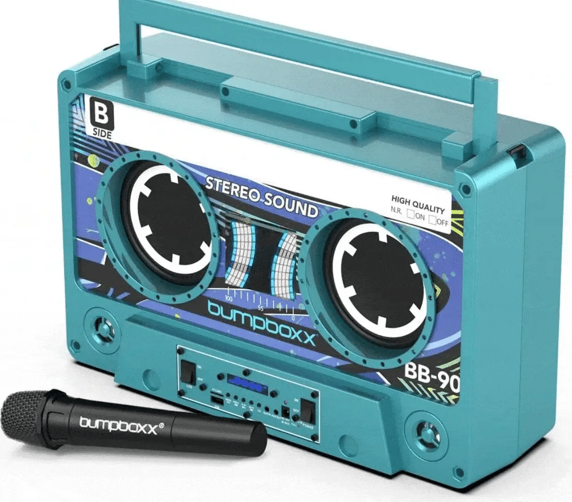 Bumpboxx Remixx Boombox Bluetooth Speaker Neon Blue Bumpboxx Electronics; Audio; Color Variant(s) blue_remixx_1800x1800_ceaa0a08-1759-456f-b40d-fb33723feadb