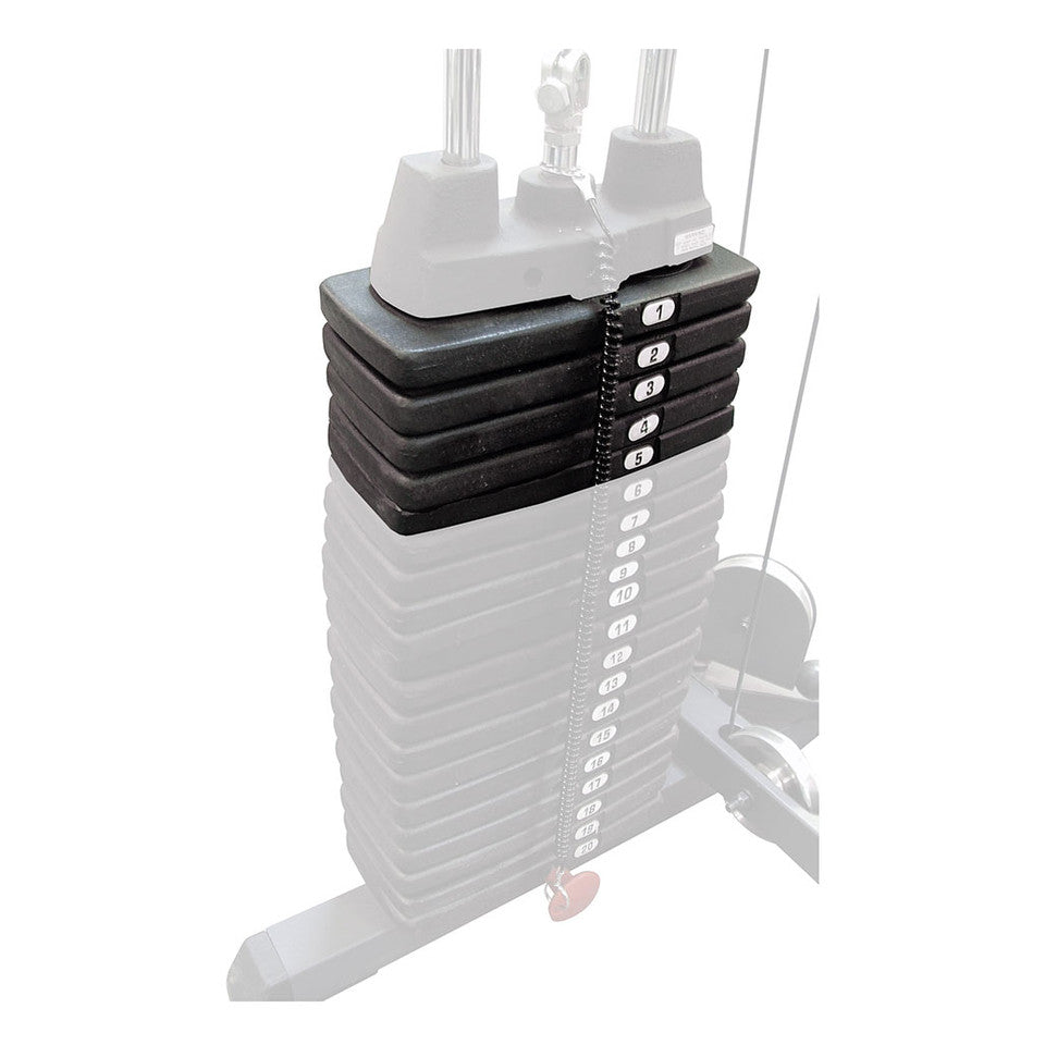 Body Solid - 50lb Selectorized Weight Stack Upgrade Body Solid Accessories; shrouds, pads, heavy stack body-solid_50lb-selectorized-weight-stack-upgrade_main