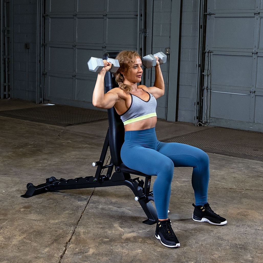 Body Solid SFID325B Flat Incline Decline Bench Body Solid Bench; flat/incline/decline benches body-solid_sfid325b-flat-incline-decline-bench_view-2