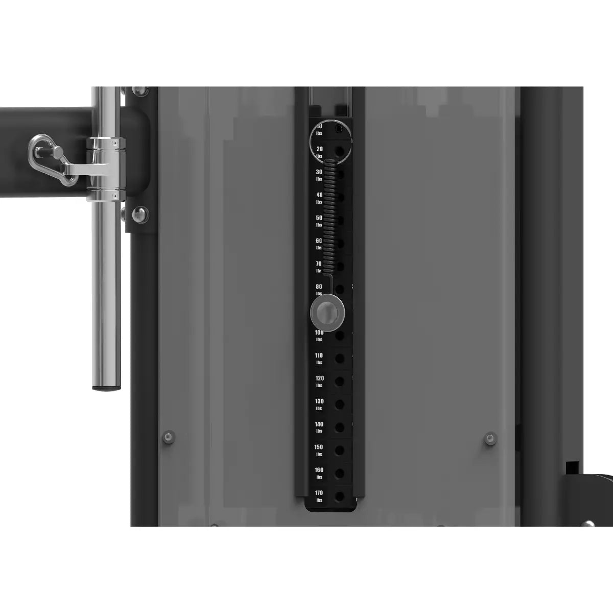 Spirit CSF-FUNT Functional Trainer - Final Stock Spirit Home Gym, Small; Single stack or a-frame double stack (functional trainer). 5 functions or less csf-funt_weightstack_1_png