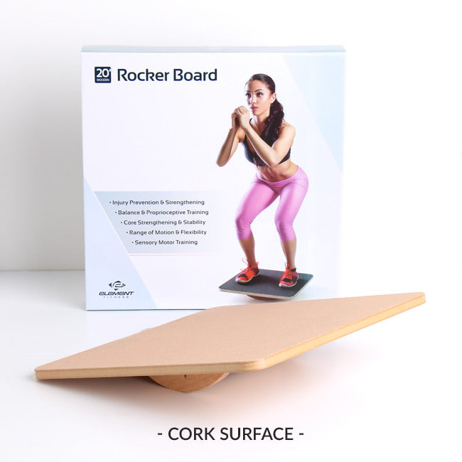 Element Fitness 20" Wooden Rocker Board Element Fitness Balance and stability; bosu, swiss, plyo-box element-fitness_20-wooden-rocker-board_view-4