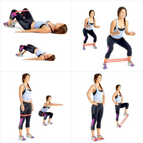 Resistance Exercise Bands (Mini-Bands) Level 2 Element Fitness Bands and tubing element-fitness_resistance-exercise-bands-mini-bands-level-2_view-3