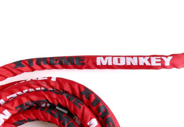 XM Fitness Commercial 30' Battle Rope with Sleeve XM Fitness Agility and Speed; jump ropes, climbing and battle ropes, ladders, sled, interval timer f6f64f68-5c5c-ed11-834a-0af6a9949c45_100-3713