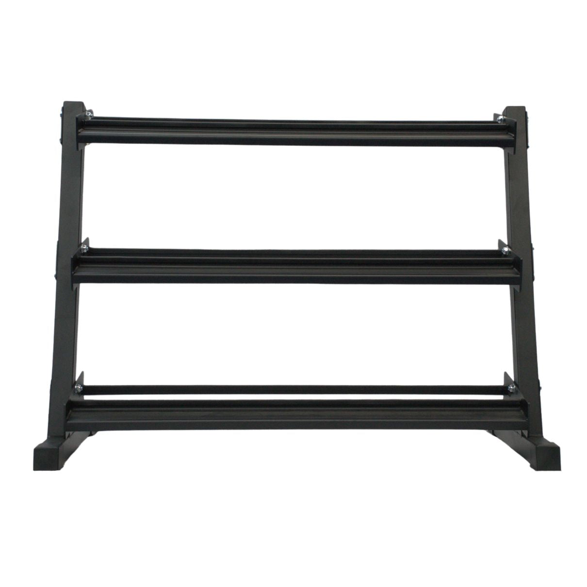Gronk Fitness 3-Tier Dumbbell Storage Rack Gronk Fitness Products Dumbell racks, power block stand, plate and bar storage, kettlebell racks, ball racks gronkfitness_3-tier-dumbbell-storage-rack_view-2