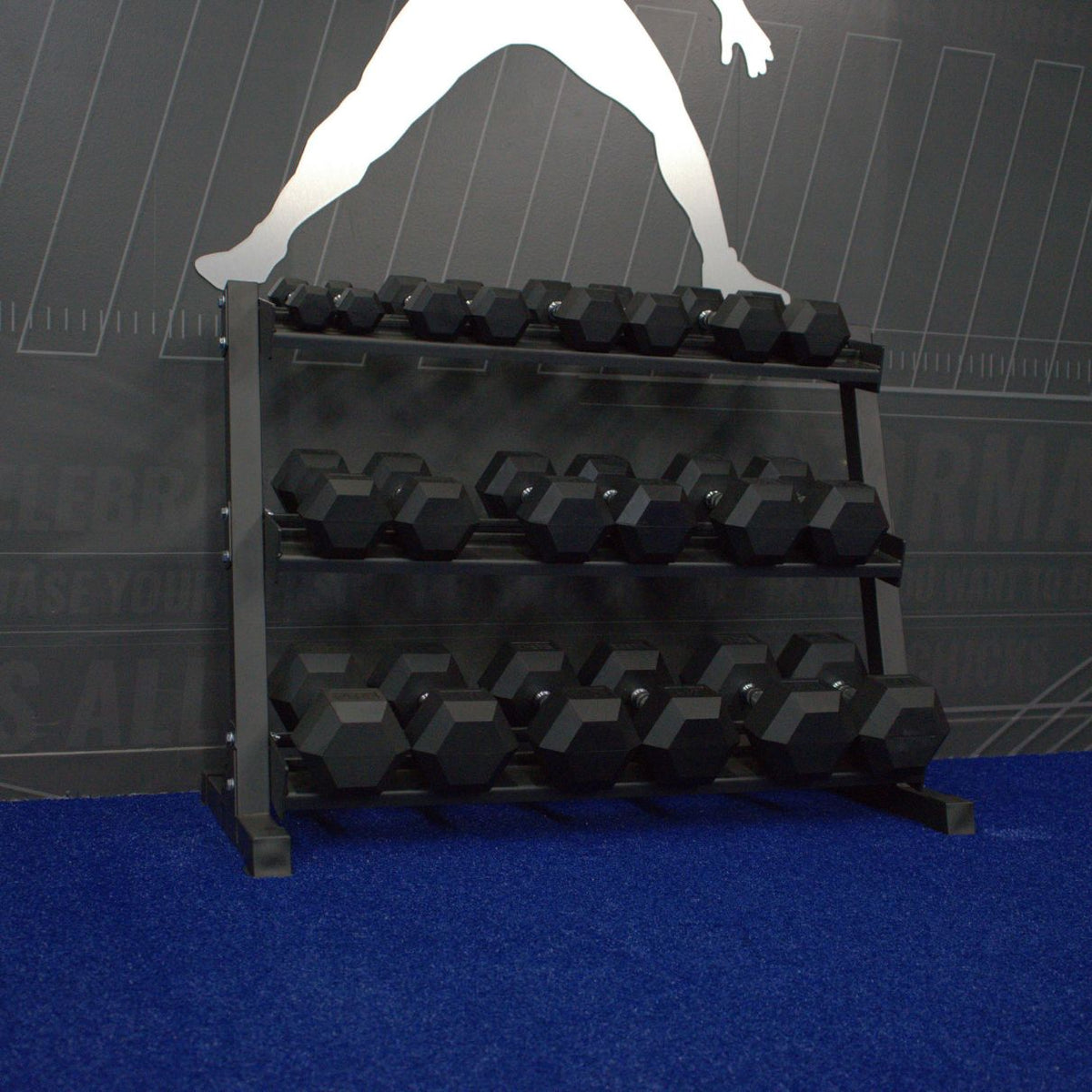 Gronk Fitness 3-Tier Dumbbell Storage Rack Gronk Fitness Products Dumbell racks, power block stand, plate and bar storage, kettlebell racks, ball racks gronkfitness_3-tier-dumbbell-storage-rack_view-6_841c32eb-0095-4141-a4e6-c290e070abab