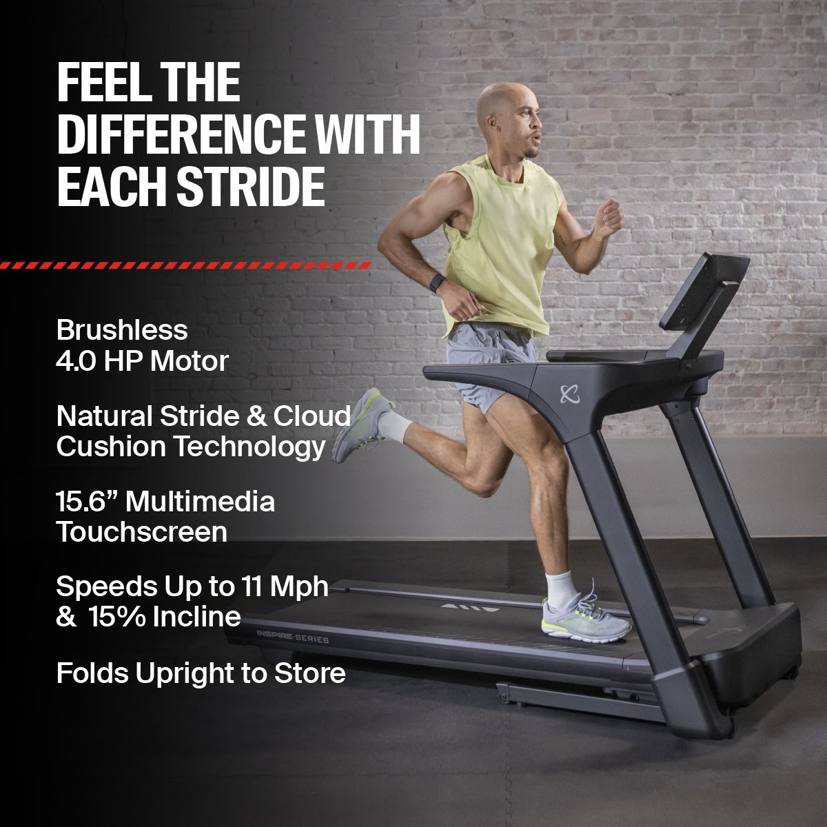 Inspire Series T5s Treadmill with 15.6 Inch Touchscreen Inspire Treadmills under 350lbs inspire-series-t5s-treadmill-123232