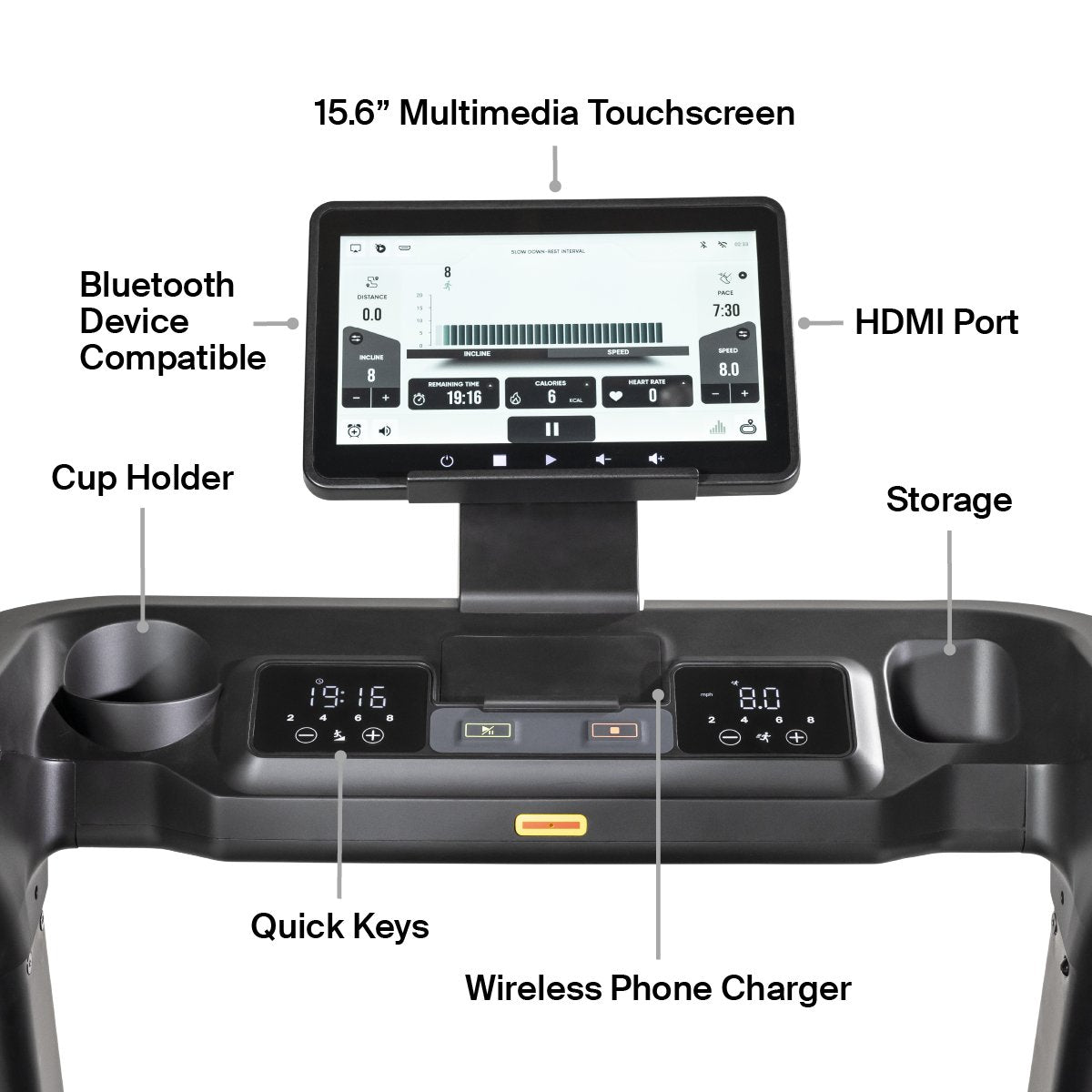 Inspire Series T5s Treadmill with 15.6 Inch Touchscreen Inspire Treadmills under 350lbs inspire-series-t5s-treadmill-512232