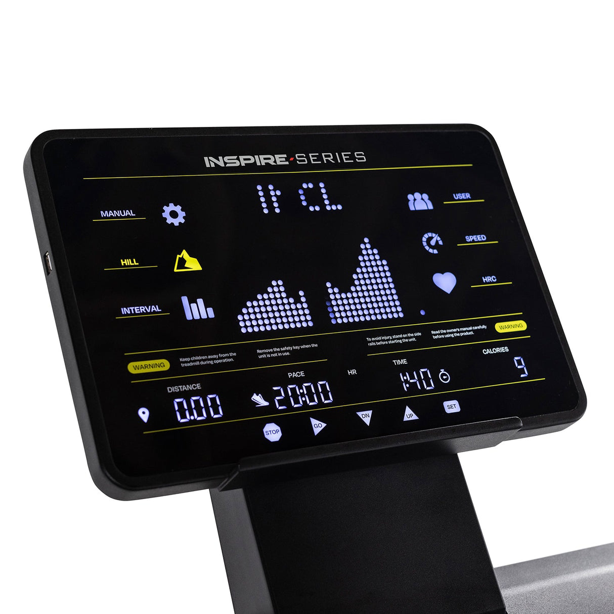 Inspire T7 Treadmill with 15 Inch LED Display Inspire Treadmill; Residentail Commercial Frame over 350lbs inspire_t7-treadmill-110v-with-15inch-led-display_view-5_75af839a-74c3-4399-927f-aa42ae1e55f9