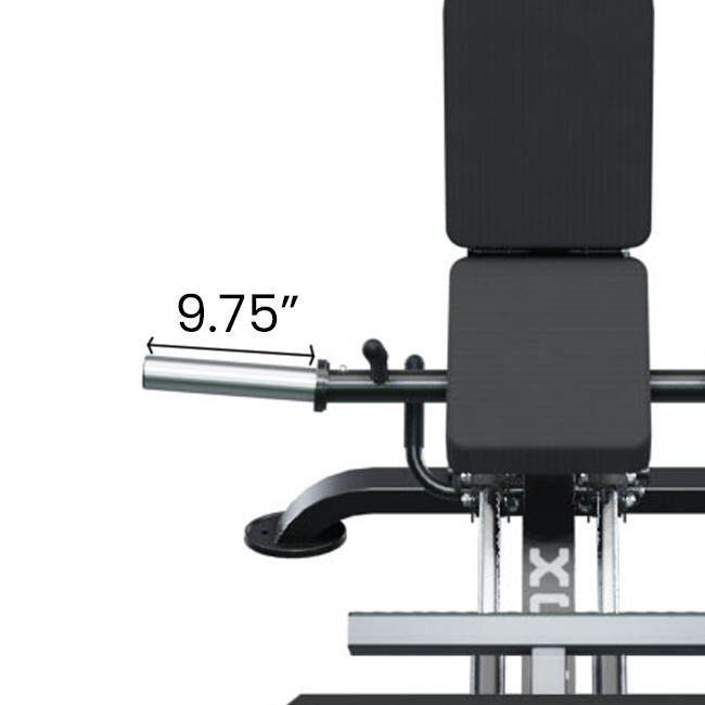 IRONAX XCL Compact Leg Sled Ironax Modular; preacher curl, vkr, ab, roman chair ironax-sled-front