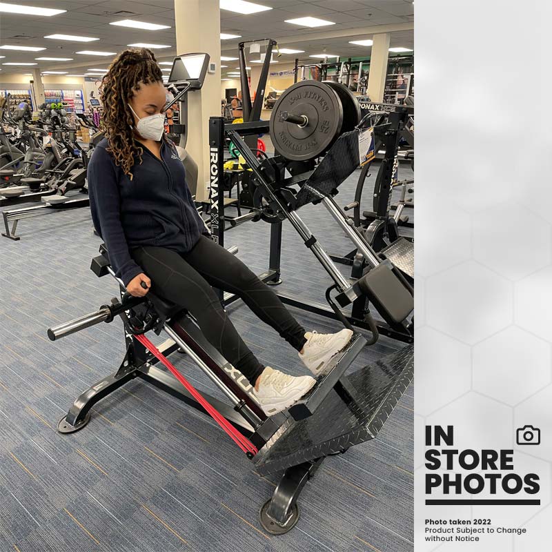 IRONAX XCL Compact Leg Sled Ironax Modular; preacher curl, vkr, ab, roman chair ix-xcl-instore-photos