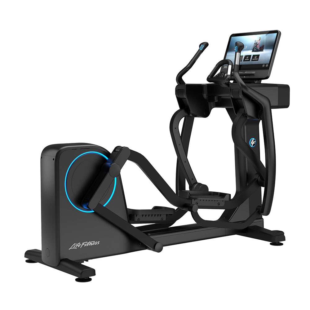 Life Fitness Symbio Incline Elliptical Home Edition in charcoal