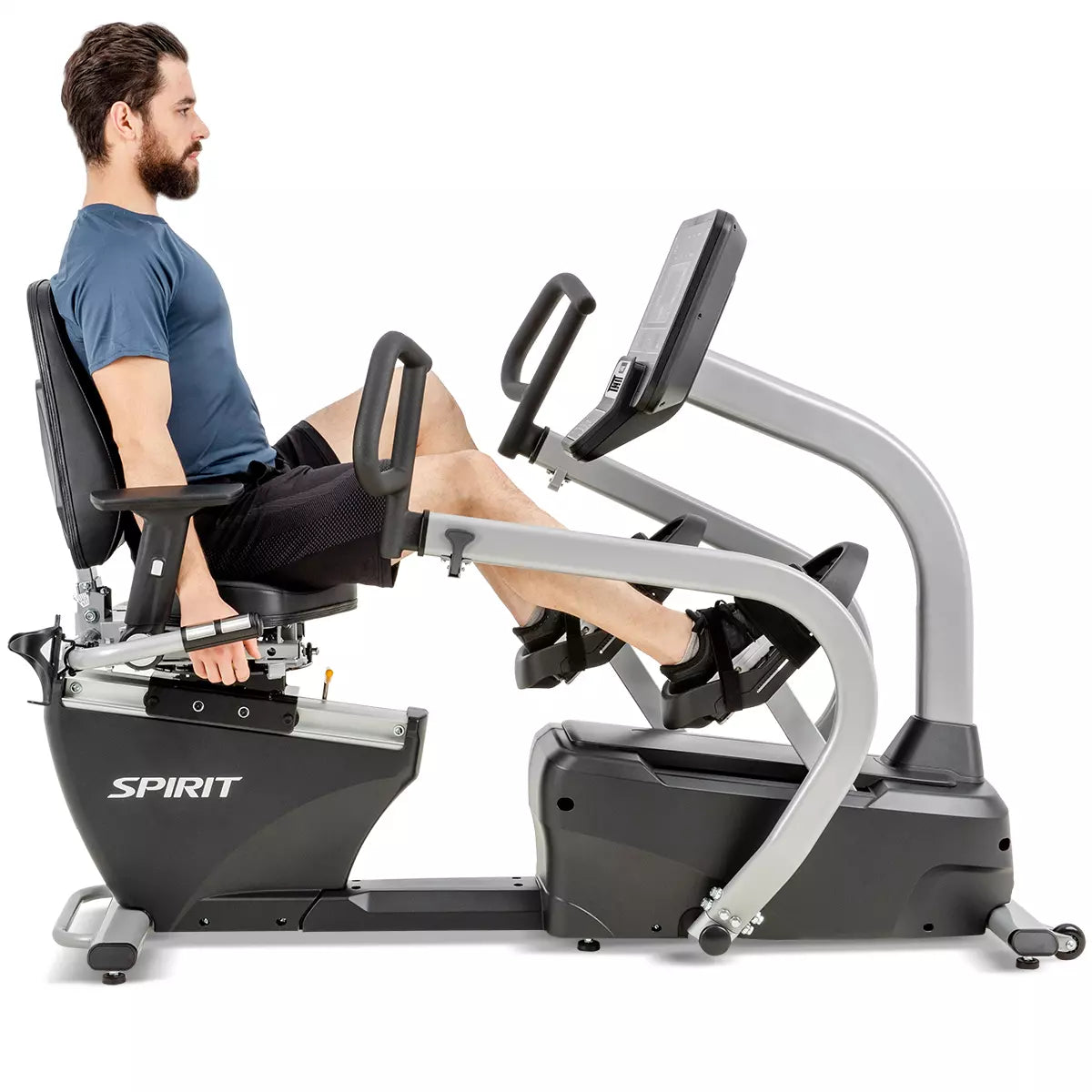 Spirit Fitness CRS800S Recumbent Stepper w/ Swivel Seat - Final Stock Spirit Steppers, recumbent steppers, Heavy , commercial recline_min__jpg