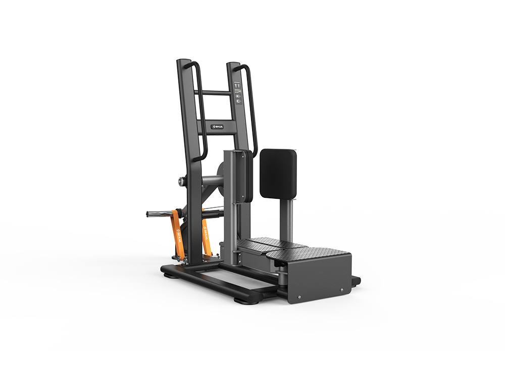 Shua G6923 Standing Abductor plate loaded machine, studio render 1 of 4