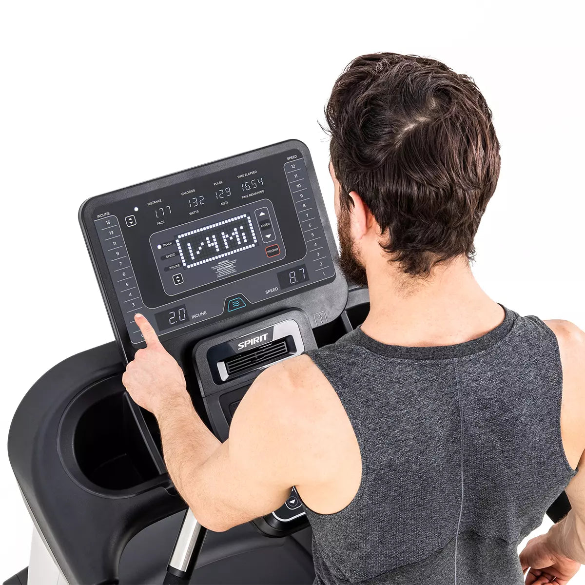 Spirit CT800 Treadmill - Final Stock Spirit Treadmill; Residentail Commercial Frame over 350lbs spirit_ct800-treadmill_view-3_d73462d3-5c35-4096-bc95-cadeaadf3c40