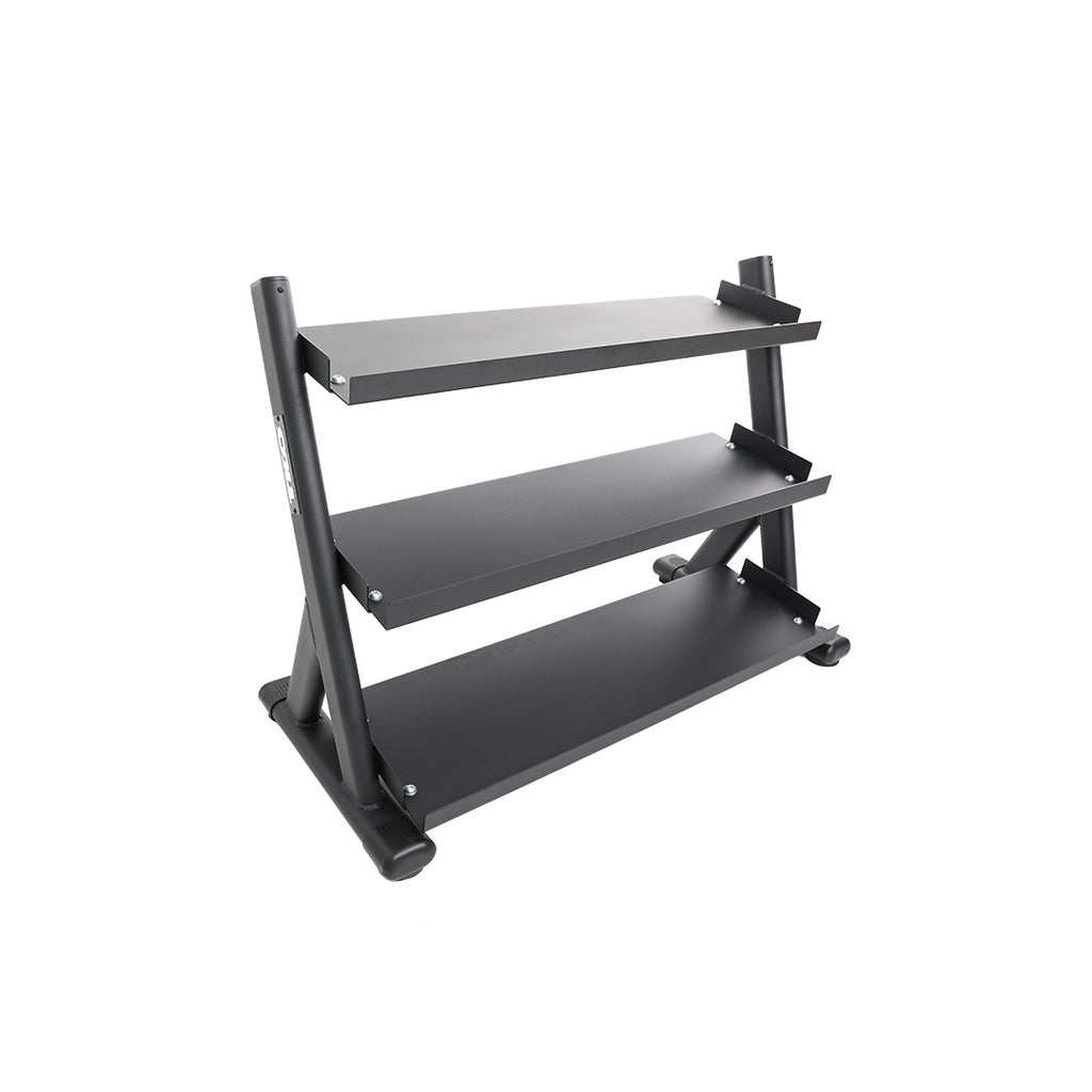 TKO 3-TIER SHELF DUMBBELL RACK TKO Dumbell racks, power block stand, plate and bar storage, kettlebell racks, ball racks tko_3-tier-kettlebell-rack_main