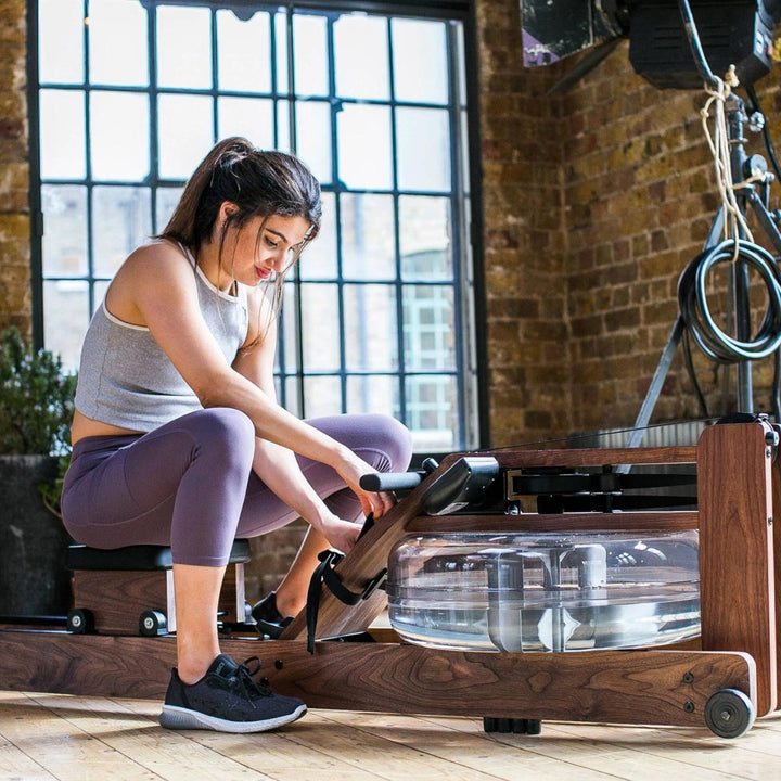 WaterRower Walnut Rowing Machine with S4 BLE Monitor WaterRower Rowers, Cross-Row waterrower_walnut-rowing-machine-with-s4-ble-monitor_view-4