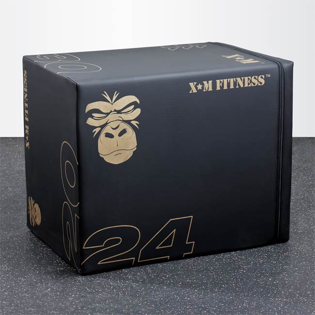 XM Fitness Anti-Slip Plyo Box Soft 20" 24" 30" XM Fitness Balance and stability; bosu, swiss, plyo-box xm-balast-plyo-box-6529-lrg