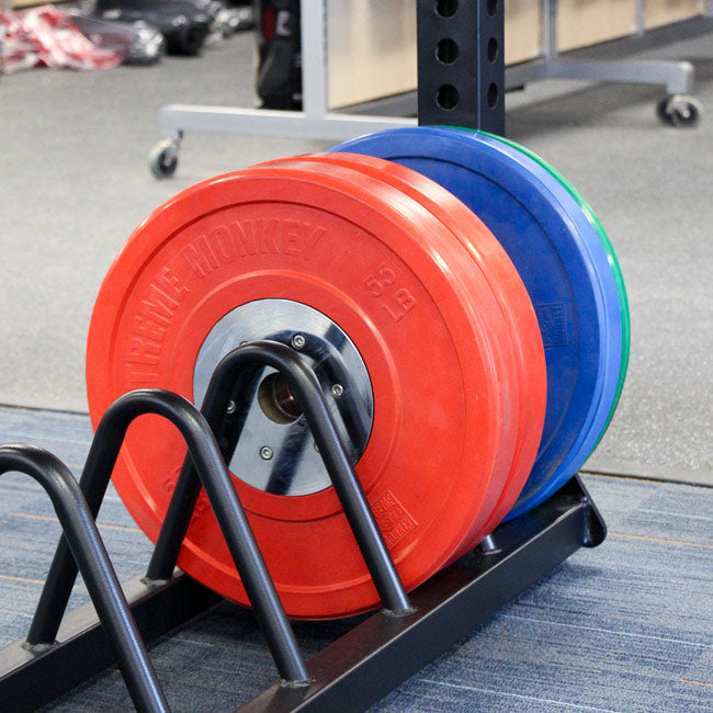 XM Fitness Bumper Plate Storage Unit XM Fitness J-hooks, dip attachments, etc xm-fitness_bumper-plate-storage-unit_view-3