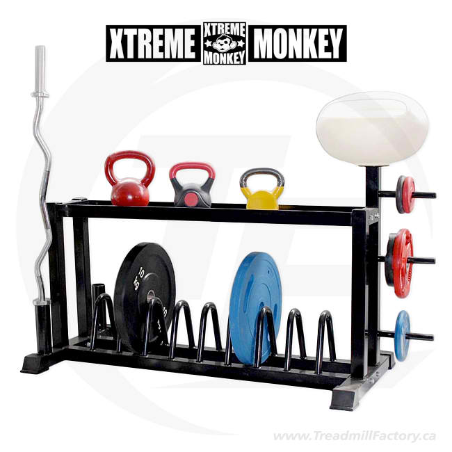 XM Cross Training Functional Storage Rack XM Fitness Dumbell racks, power block stand, plate and bar storage, kettlebell racks, ball racks xm-fitness_cross-training-functional-storage-rack_view-3