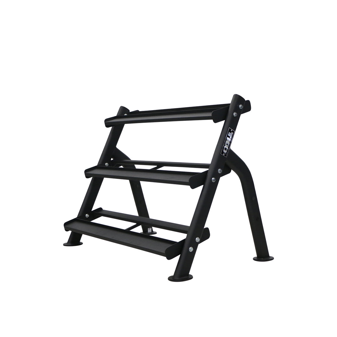 TKO 3-Tier Dumbbell Rack TKO Dumbell racks, power block stand, plate and bar storage, kettlebell racks, ball racks 6230