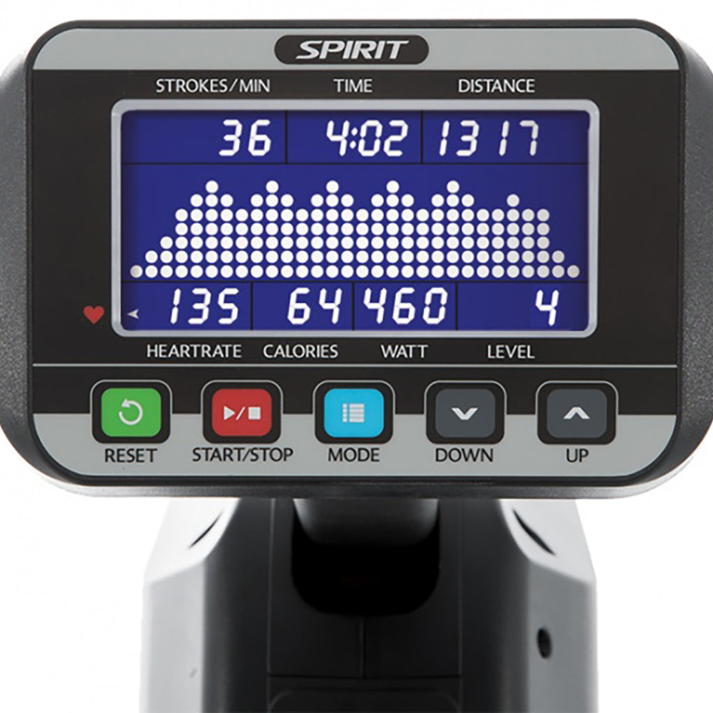Spirit XRW600 Rower - Final Stock Spirit Rowers, Cross-Row xrw600_console_1