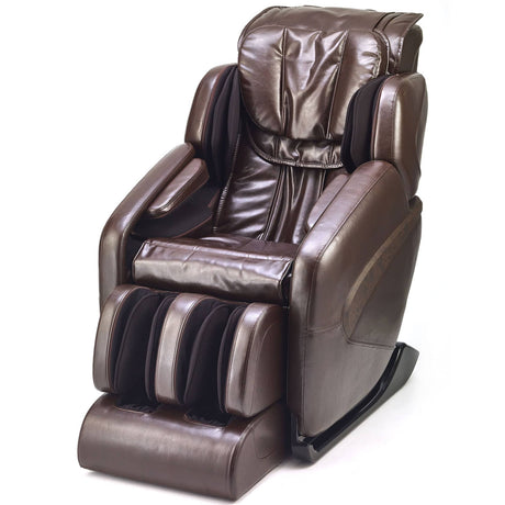 Jin 1.0 Massage Chair in brown leather front view