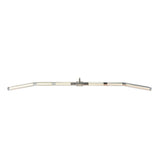 Gronk Fitness aluminum revolving lat bar, silver, straight view