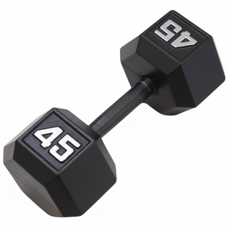 Gronk Cast Hex Dumbbell - Black 45 lb G&G Fitness Equipment Variant(s) - LBWeight 45