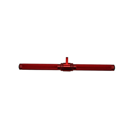 Gronk Fitness aluminum revolving straight bar, red