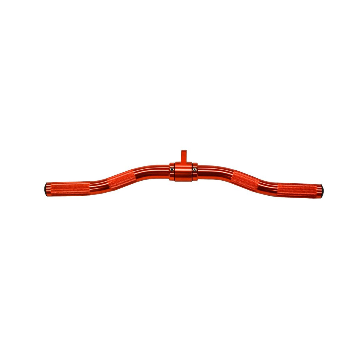 Gronk Fitness orange aluminum revolving curl bar